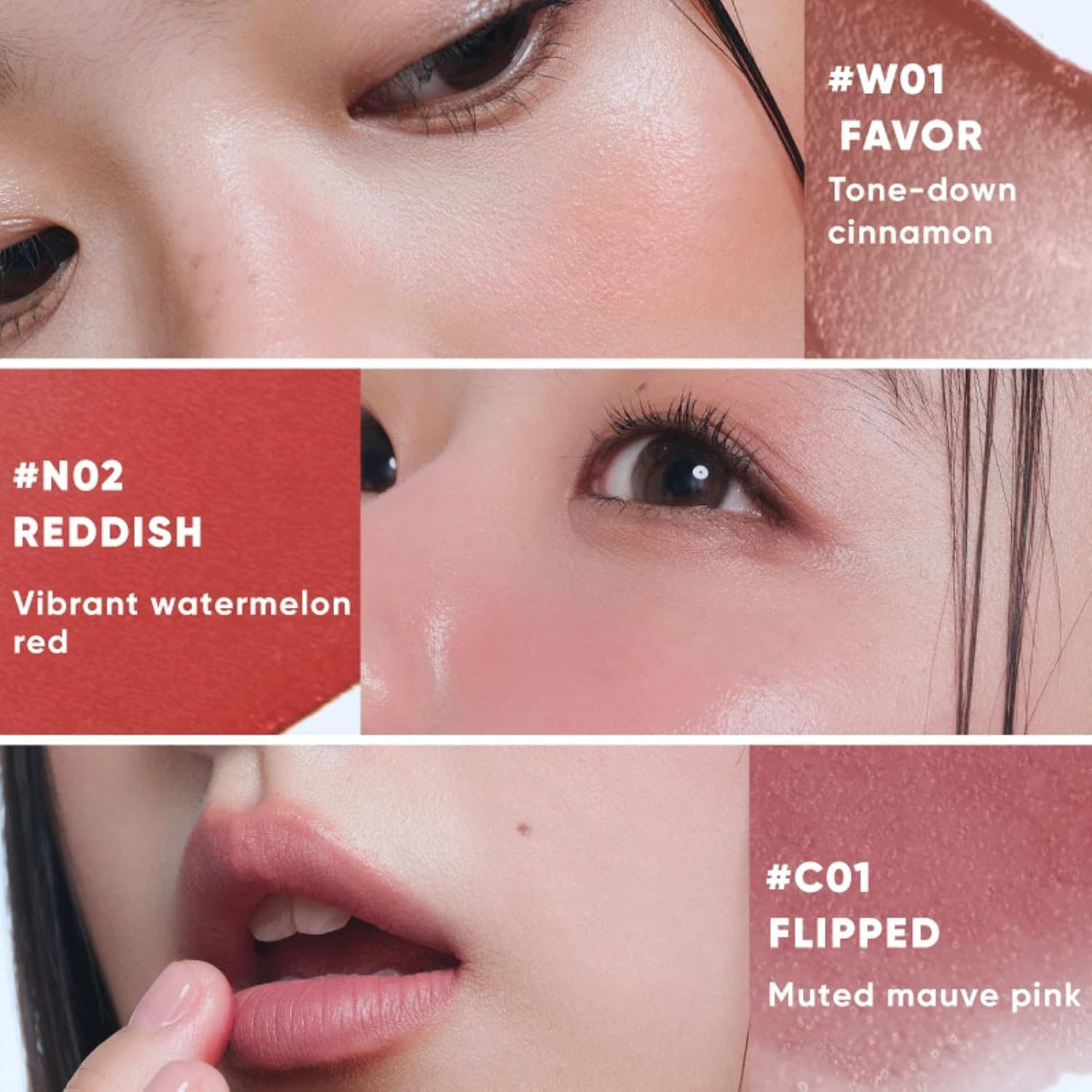 JUDYDOLL Multi-Use Balm - Cream Blush + Eyeshadow + Lip, Non-Greasy & Non-Cracking, 53% Nourishing Essence with Squalane & Hyaluronic Acid, Lightweight Travel Makeup - Image 7