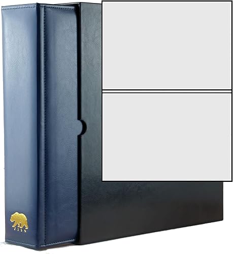 Vista 75 de Ursae Minoris Álbum económico de formato estándar con 3 anillos en D para hasta 40 billetes grandes/graduados, postales de hasta 8 x 5 pulgadas