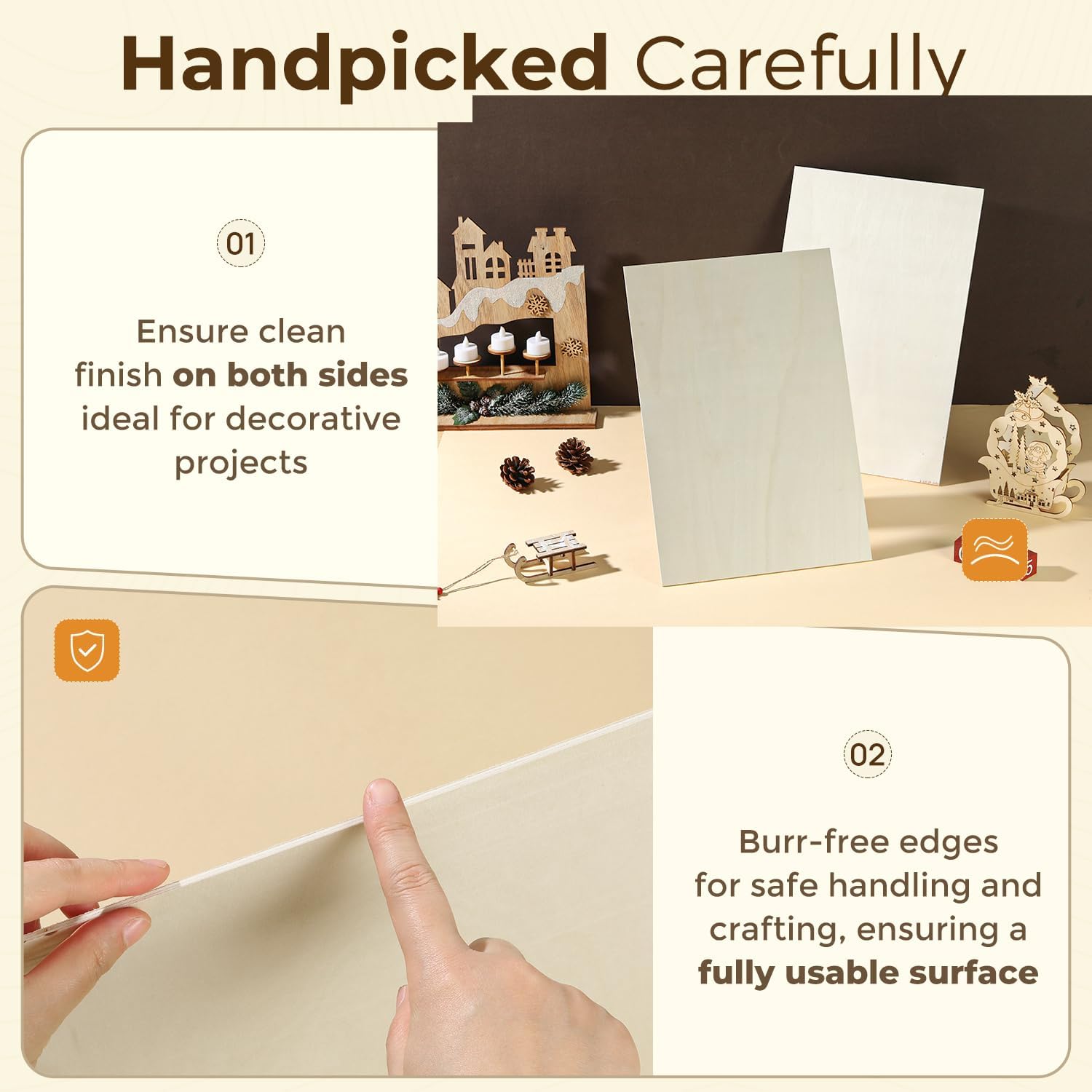 12 Pack Basswood Sheets 12"x16"x1/8", 3mm Basswood for Laser Cutting, Wood for Laser Cutting and Engraving, Laser Engraver Blanks, DIY Architectural Models Making, Wood Engraving