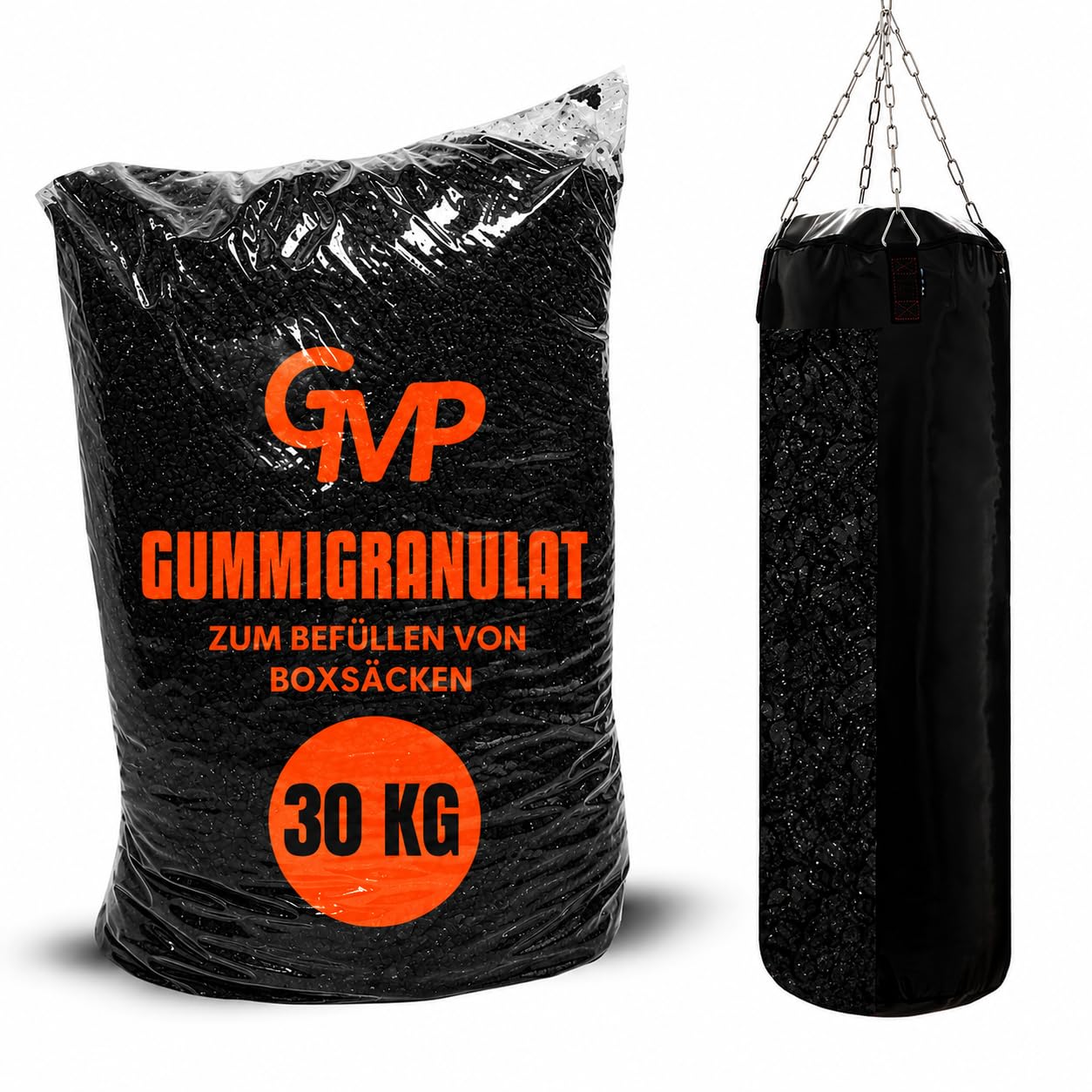 GMP 10 bis 120 Kg Boxsackfüllung Gummigranulat Füllmaterial für Boxsack Boxbirne Wandschlagkissen Makiwara Maisbirne Boxbirne Schlagbirne Trittsack