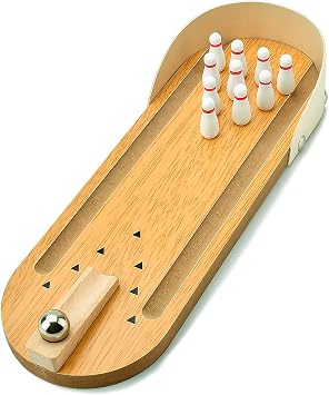 Tabletop Mini Bowling Game Set White Elephant Gifts for Adults Teens Kids | Home Bowling Alleys,Stress Relief Gadgets,Office Desk Game,Small Finger Toys,Party Favors Gifts,Educational Early Development