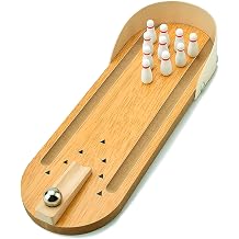 Tabletop Mini Bowling Game Set White Elephant Gifts for Adults Teens Kids | Stocking Stuffers for Teen Boys Girls Home Bowling Alleys Office Desk Game Small Finger Toys Gag Gifts Stress Relief Gadgets