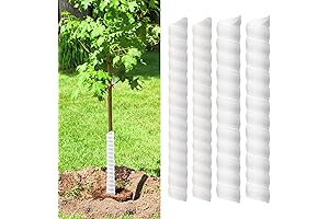 4Pcs Tree Trunk Wrap Protector for Saplings against Deer, Mowers and Rabbits