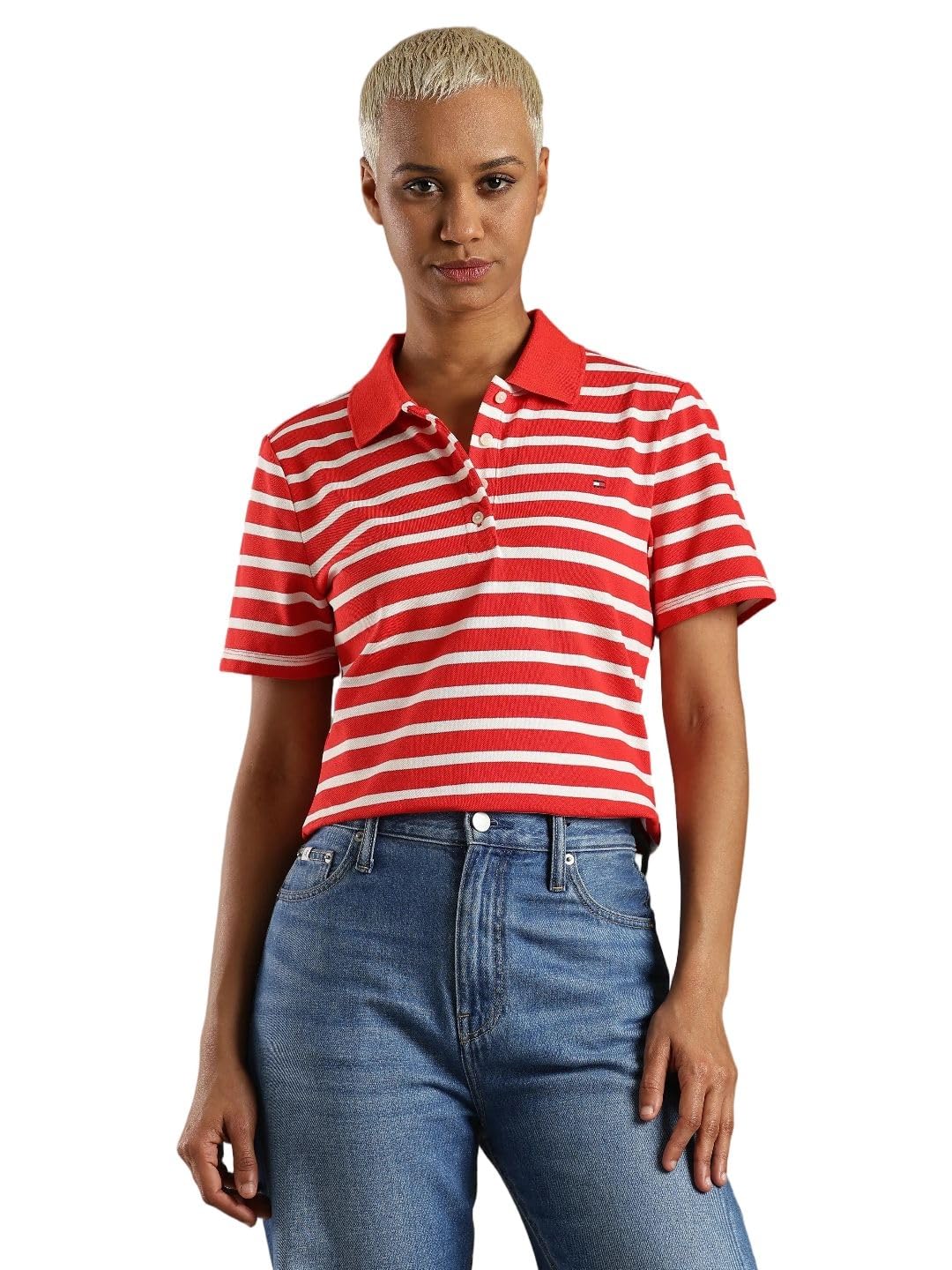 Striped Regular fit Cotton Polo t-Shirt-image-27