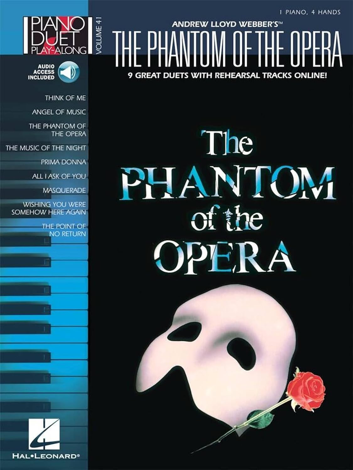Andrew Lloyd Webber: The Phantom of the Opera | Piano Duet Sheet Music Book | 1 Piano 4 Hands Play Along Songbook with Online Audio for Intermediate ... Volume 41 (Piano Duet Play-along, 41) image 4