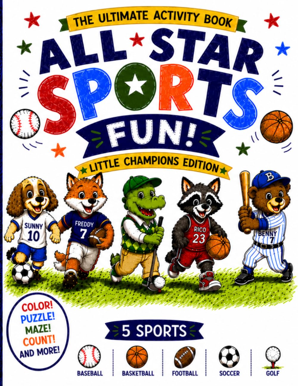 All Star Sports Fun: Little Champions Edition: The Ultimate Activity Book