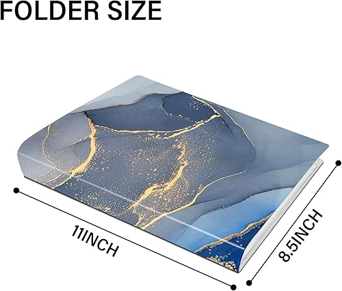 Miniatura 2 de Carpeta con fundas de plástico con fundas de plástico, 30 libros de presentación de bolsillo de 8.5 x 11 pulgadas, 60 páginas, carpeta de cartera