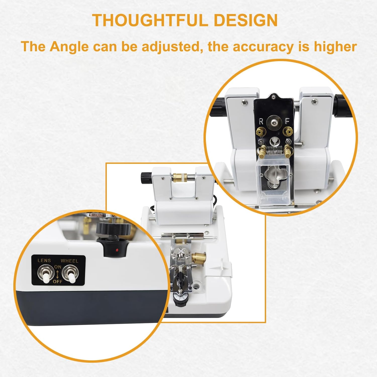 INTBUYING Optical Auto Lens Groover Slotted Machine Lens Processing Lens Slotting Machine Automatic Groover Optical Eyeglass Lens Grooving Machine 110V