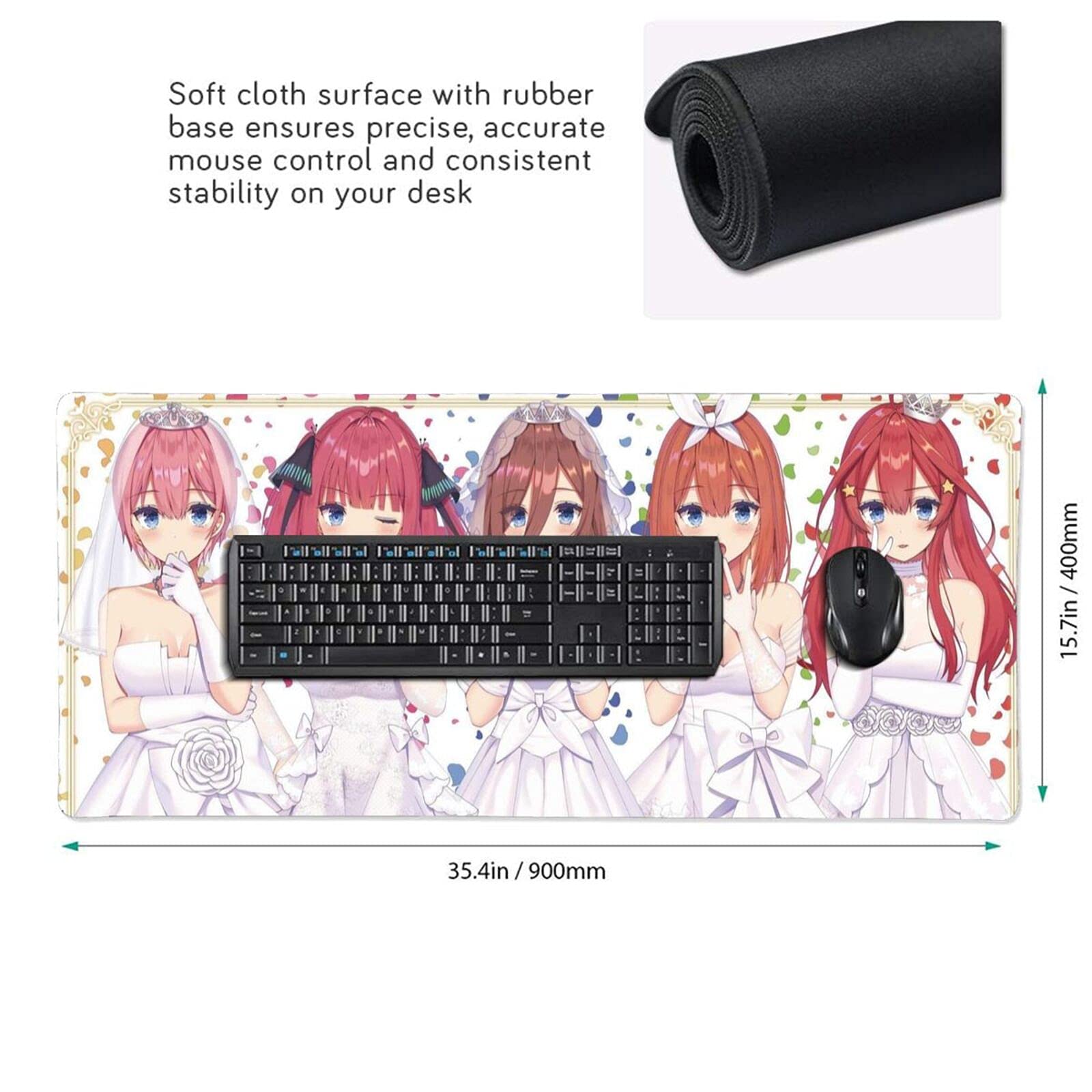 ※残り1点‼️Amazonでは購入不可！五等分の花嫁デザイン マウスパッド90cm Amazon.co.jp: 五等分の花嫁 マウスパッド 超大判 オフィス最適