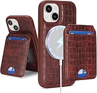 Vista 45 de Havaya Magsafe - Funda tipo cartera para iPhone 14 Pro Max, compatible con tarjetero para mujeres y hombres, 2 en 1, desmontable, magnética, a