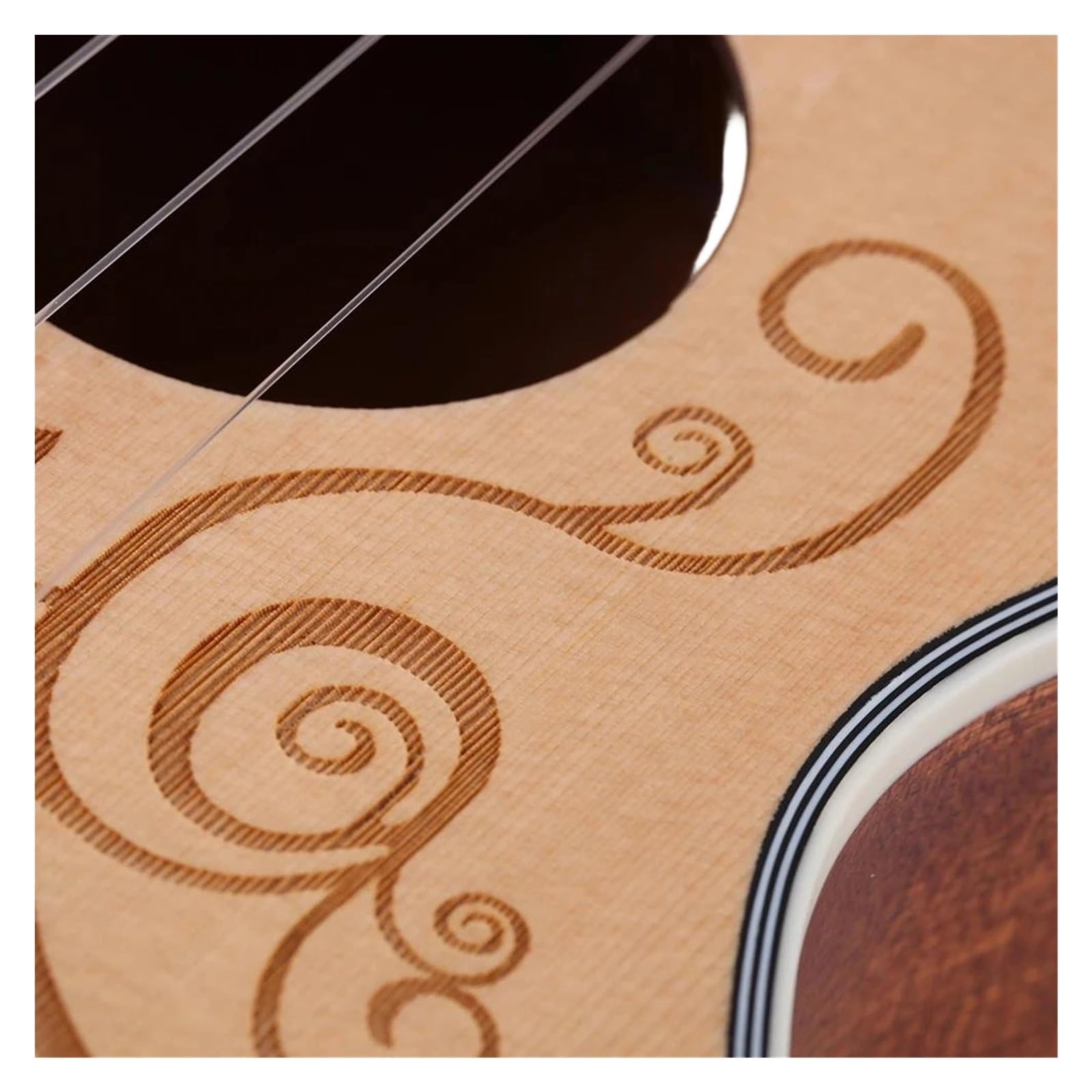 Zestawy Ukulele 23 26calowe Koncertowe Ukulele Tenorowe Wykonane Z Drewna Świerkowego Akcesoriami W Zestawie(23 inches)
