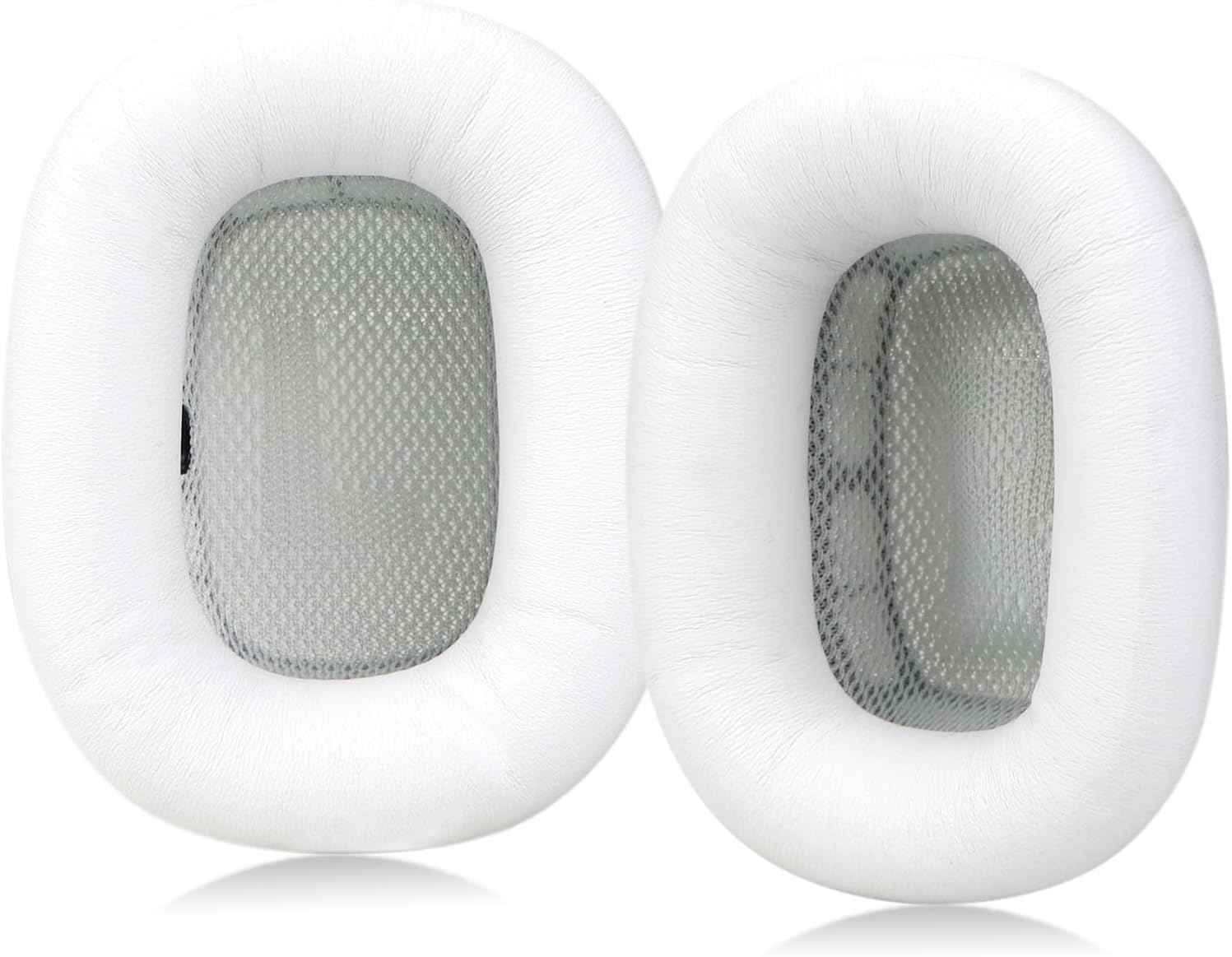 Lambskin Ear Cushions for Apple AirPods Max Headphones Replacement Earpads Sweat Proof Ear Cups Cushion Easy to Install with Magnet,Sheepskin and Memory Foam(White)