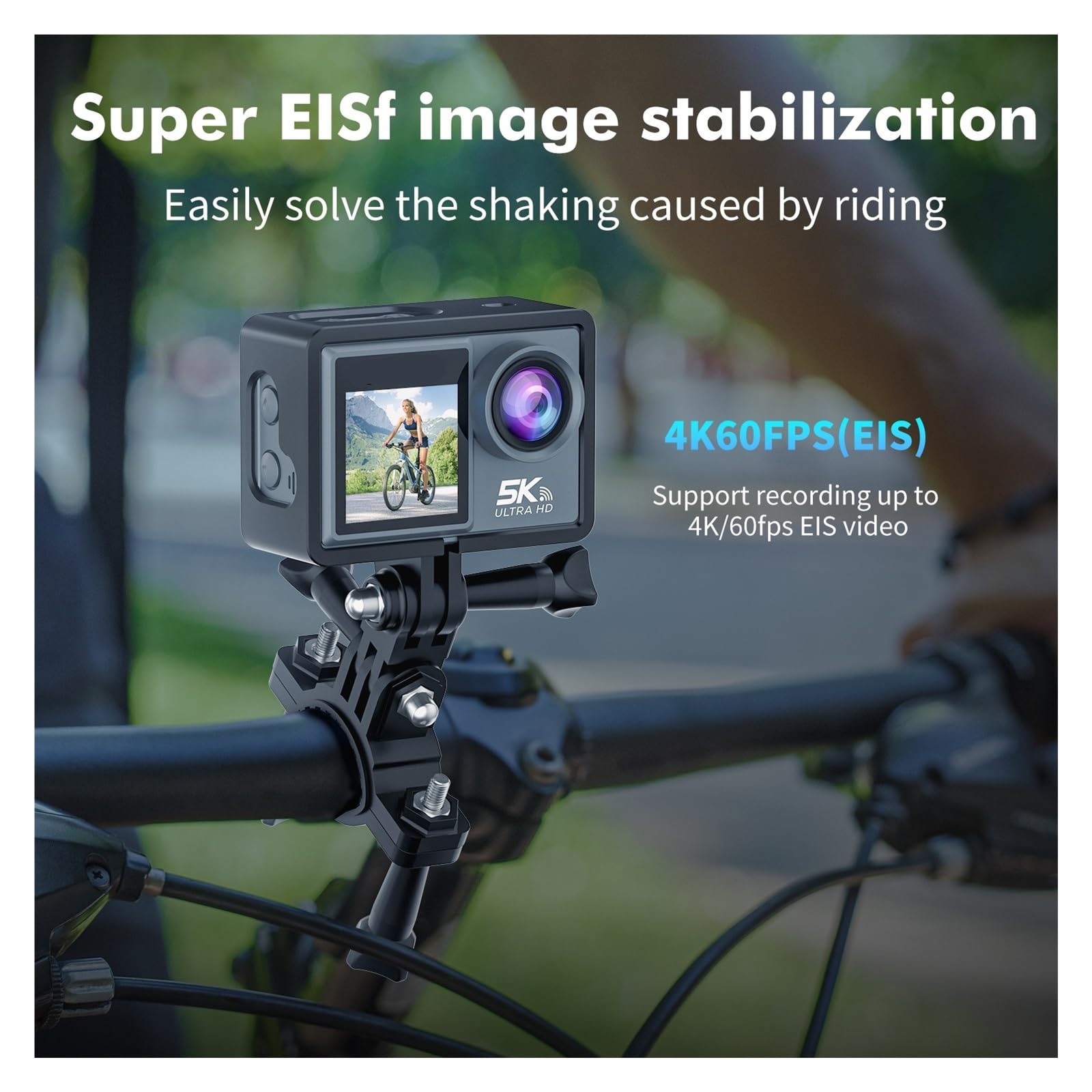 Action Camera 5K30FPS con telecomando Wi-Fi Touch Screen Stabilizzazione elettronica dell'immagine Telecamera subacquea for sport all'aria aperta
