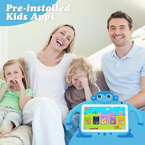 Miniatura 2 de Tablet para Niños de 7 Pulgadas para Niños de 3 a 7 Años, 32GB ROM, Tabletas para Niños Pequeños con YouTube, WiFi, Estuche, Tabletas Android para