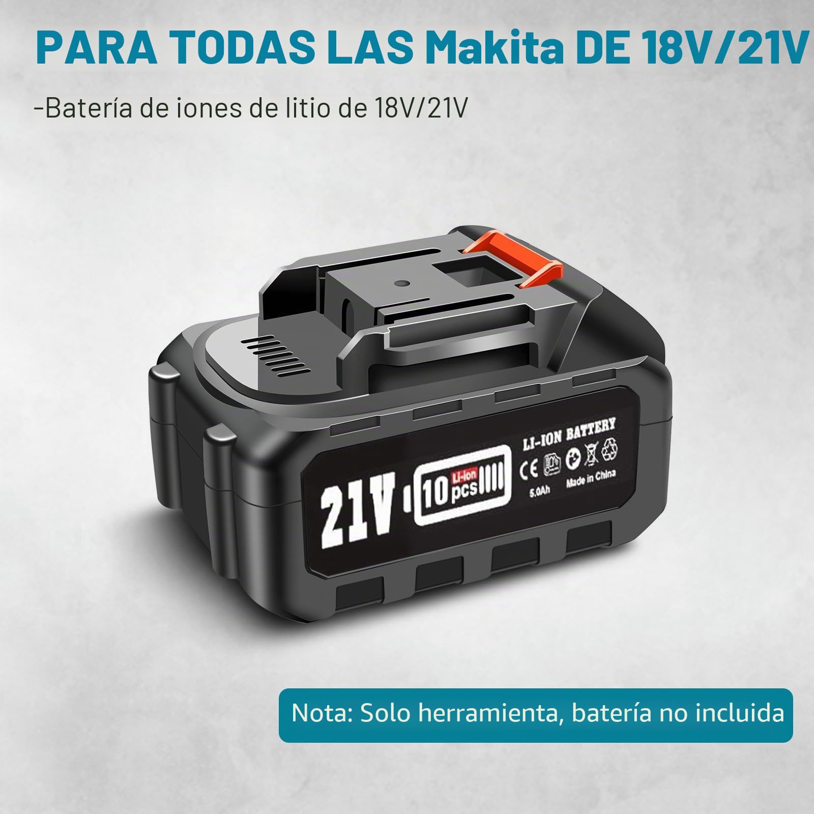 Mezclador de cemento compatible con batería de 18-21 V, mezclador de mortero de pintura, mezclador de 3100 W (sin batería), motor sin escobillas de cobre, interruptor bloqueable, ergonómico, mezclador