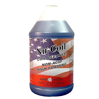 Quality Chemical Nu-Coil Professional Grade Concentrated/Air Conditioner Alkaline Condenser Coil Cleaner for AC Unit/AC Coil Cleaner 1 Gallon 128 oz