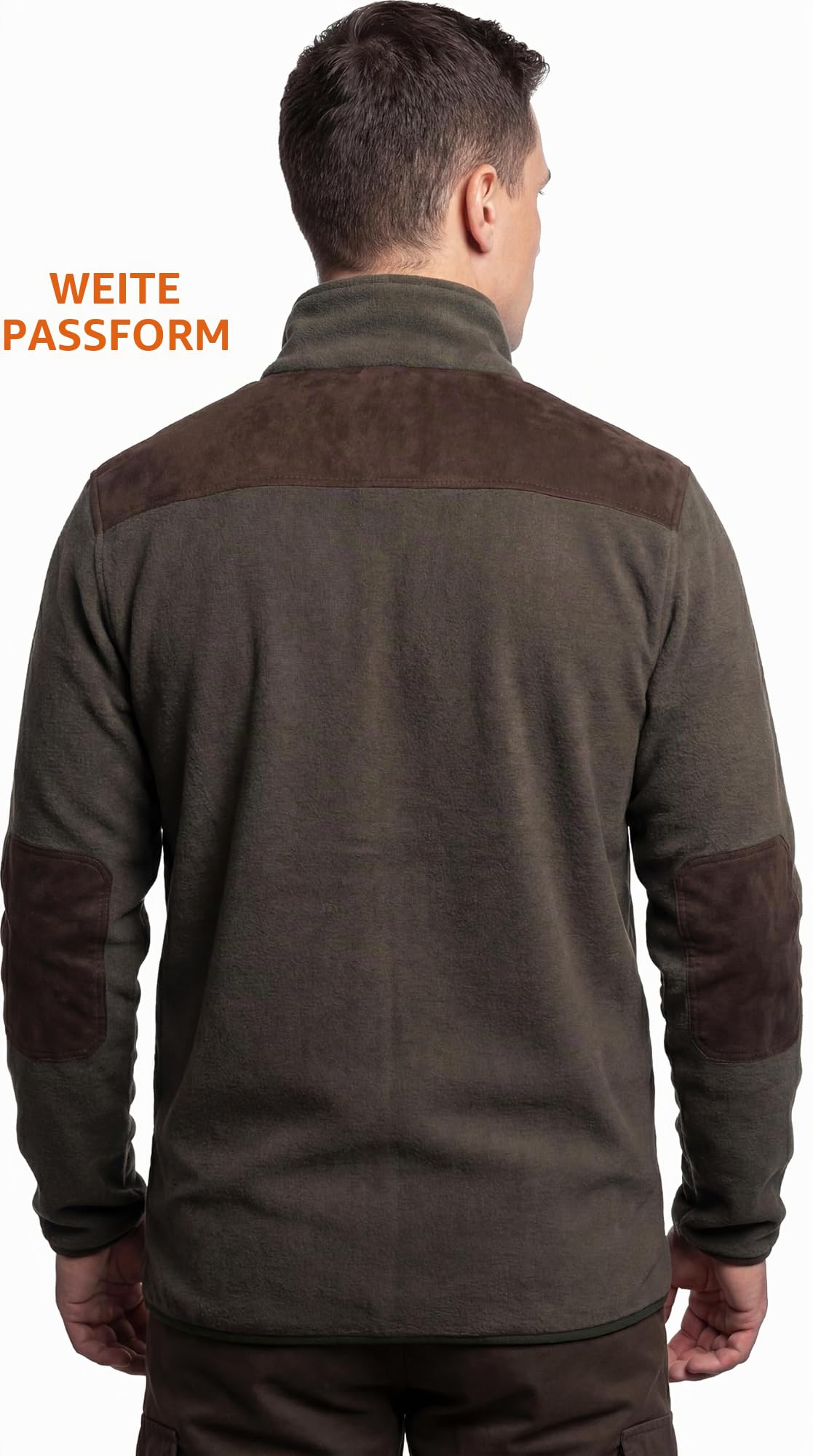 ACE Schakal Jäger-Fleecejacke für Herren - Outdoor-Jacke aus Fleece für Männer - Übergangsjacke mit drei Taschen & Gummizug
