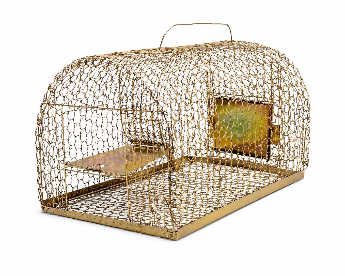 rat/mouse/rodent small trap cage rustic copper (big trap) | heavy duty mouse trap for home, kitchen, warehouse & farm | live catch rodent control cage | strong wire mesh design |
