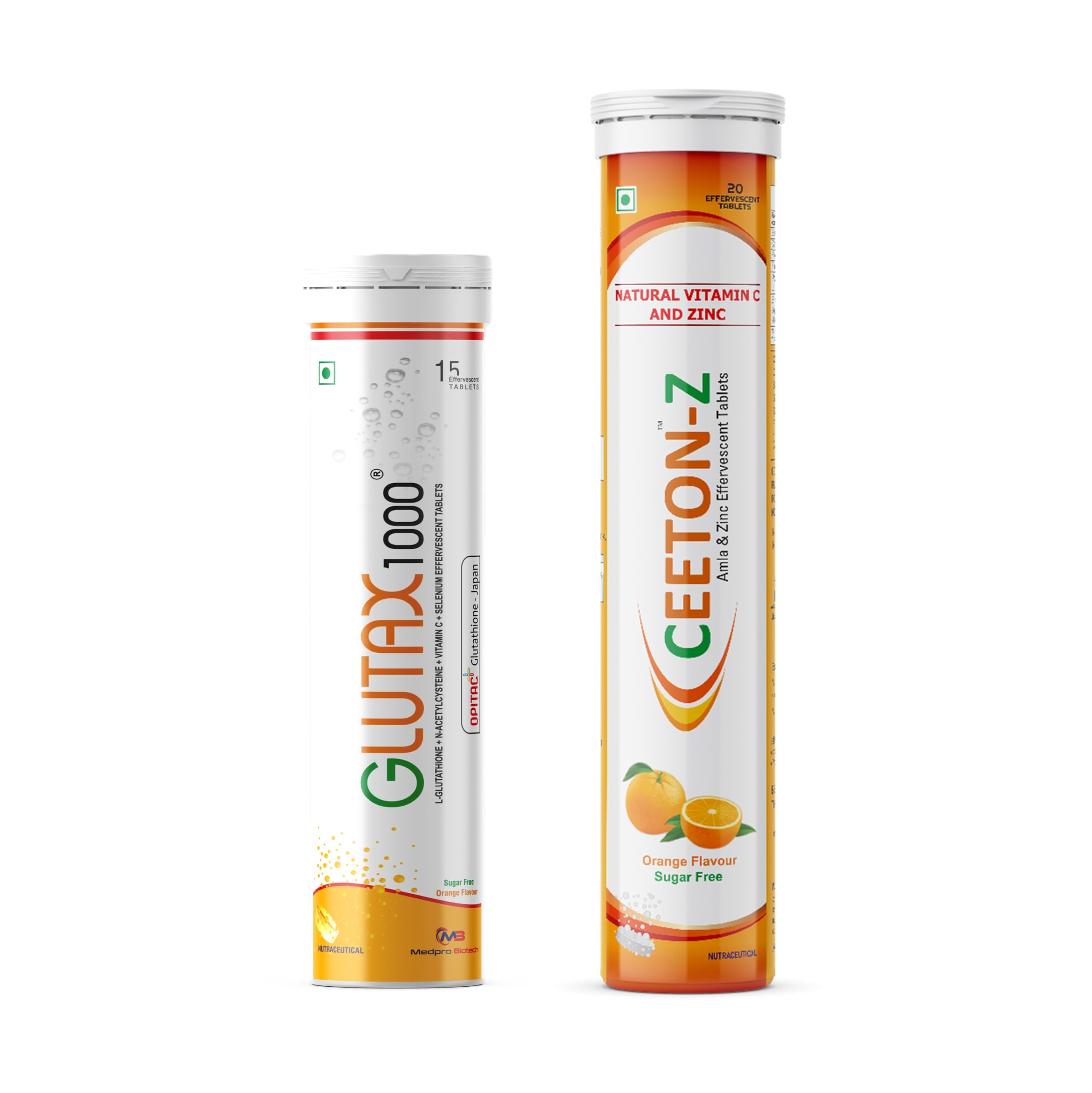 Glutax 1000 L-Glutathione 1000mg Effervescent Tablets (15) + Ceeton-Z Natural Vitamin C & Zinc (20) | Orange Flavor | Skin Glow, Brightening, Pigmentation & Antioxidant Support | Pack of 1 : Amazon.in: Health & Personal Care Glutax 1000 L-Glutathione 1000mg Effervescent Tablets (15) + Ceeton-Z Natural Vitamin C & Zinc (20) | Orange Flavor | Skin Glow, Brightening, Pigmentation & Antioxidant Support | Pack of 1 : Amazon.in: Health & Personal Care