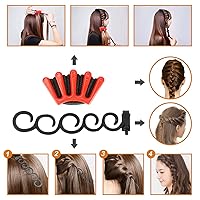 Vista 6 de Kit de 40 herramientas de bricolaje para trenzar y modelar el cabello, accesorios de moda Number-one con herramientas de peinado en espiral