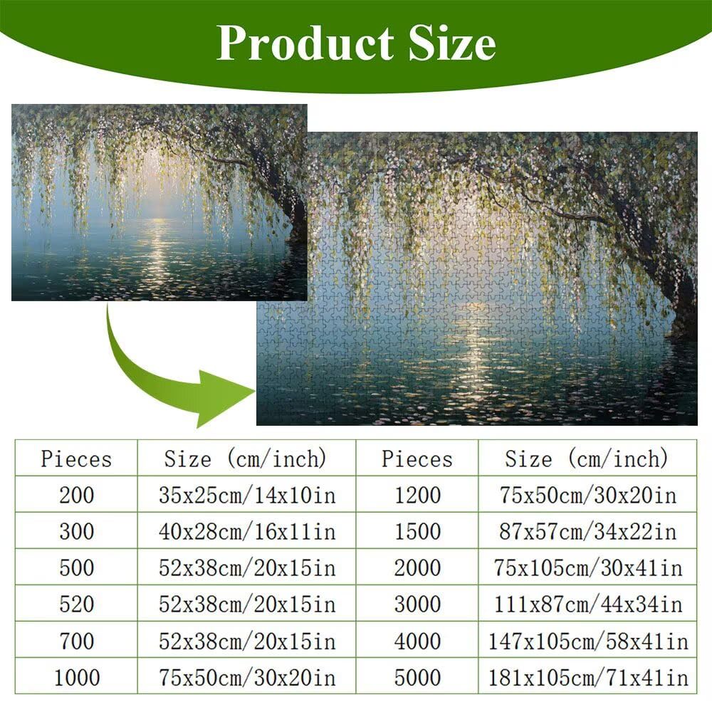 Puzzle 1500 Piezas Adultos Árbol & Verano, Rompecabezas con Letras Traseras y Póster, Pasatiempo Antiestrés, Decoración de Pared, Regalo Decorar Mujer Hombre 87 x 57 cm (14 Años +) P3#316