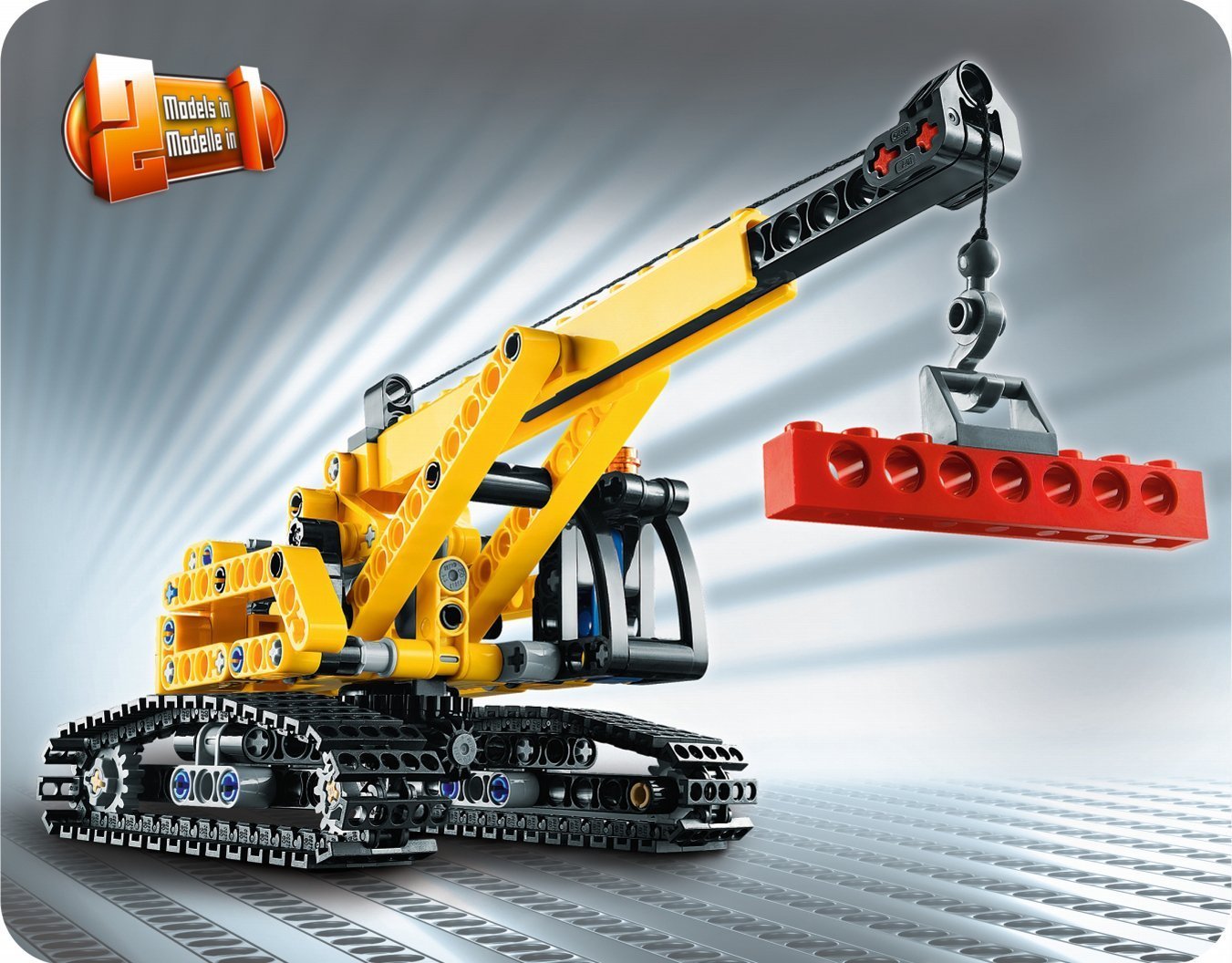 でこ Lego Technic Dzwig gasienicowy 2w1: wiek 8-14 lat. 9391