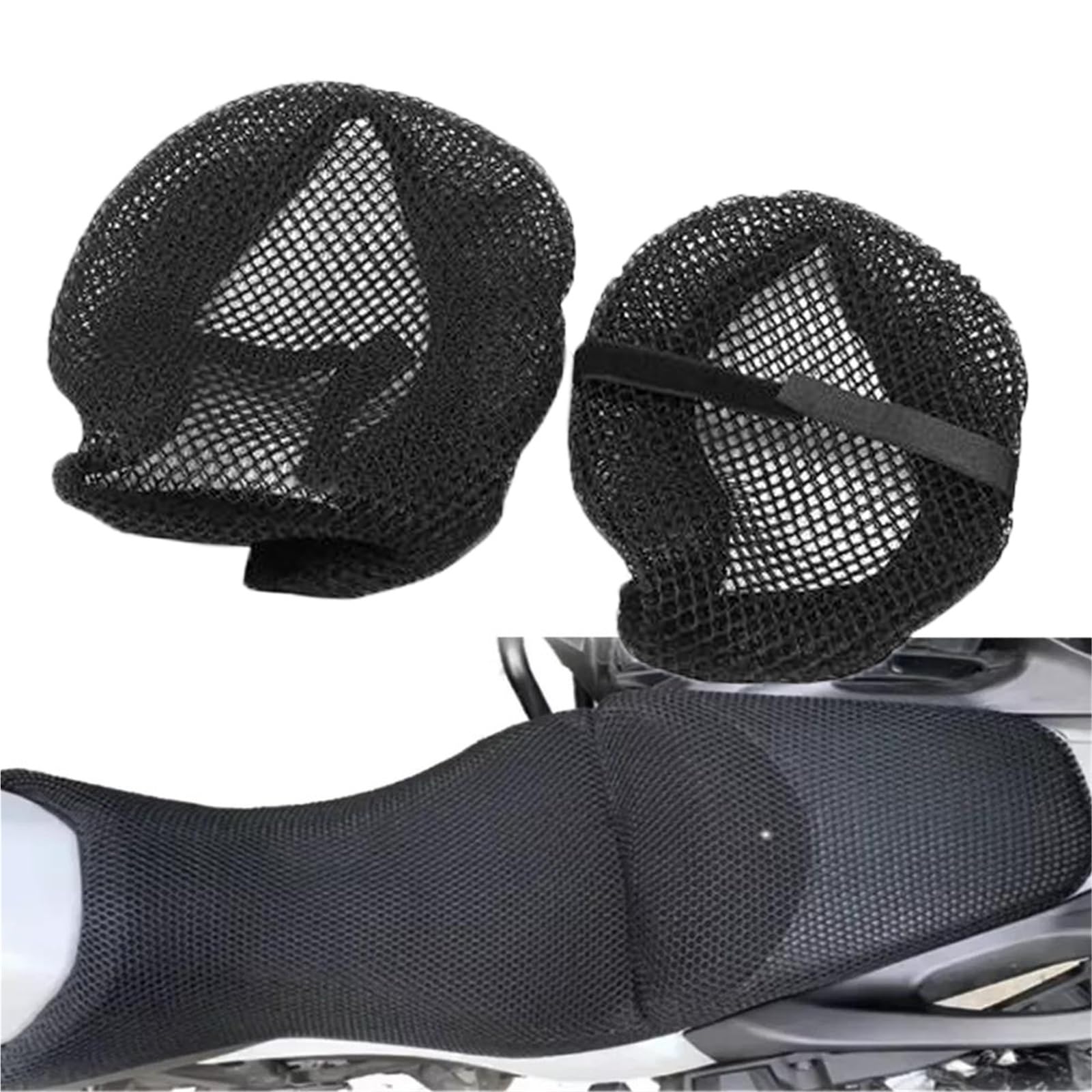 Funda asiento moto Honda NT1100 accesorios protector sillín de malla negra 6
