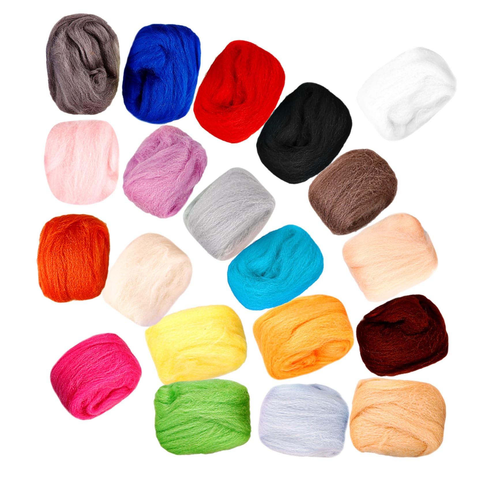 HAPINARY DIY Felting Material Craft Wool Filling Woolen Yarn for Adorable Creatures