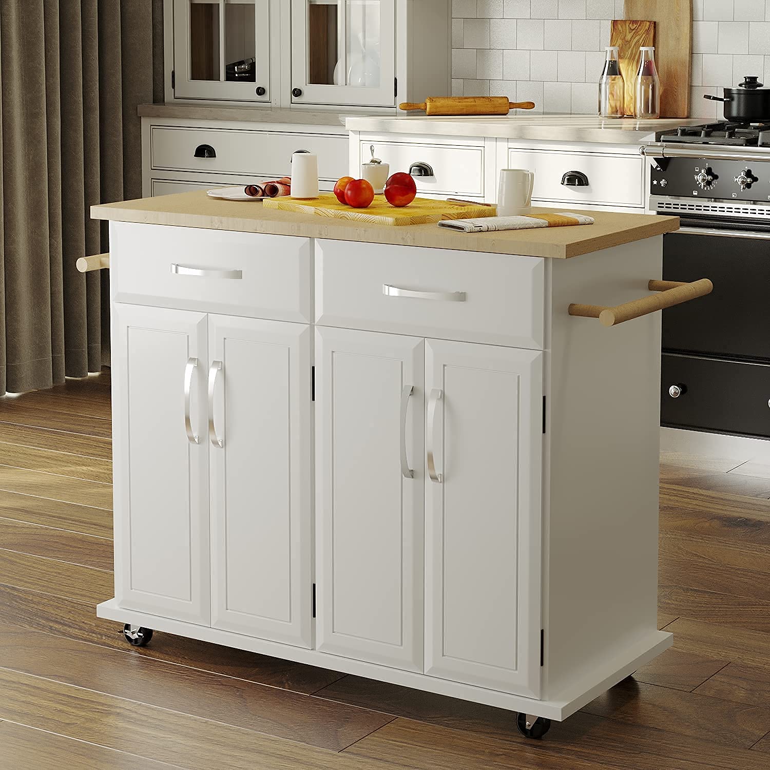 Kitchen Islands, Kitchen Island with Storage Rolling Kitchen Carts and