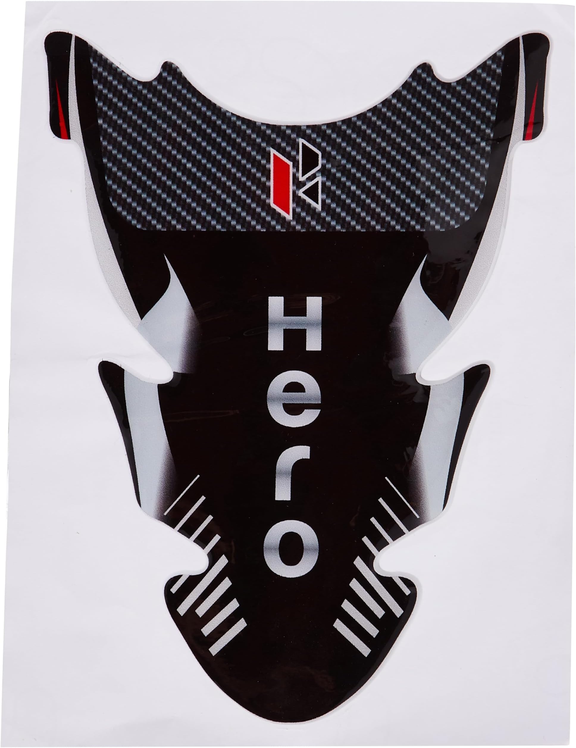 AutoMopix Bike Black Universal Customize Vinyl Tank Pad Sticker
