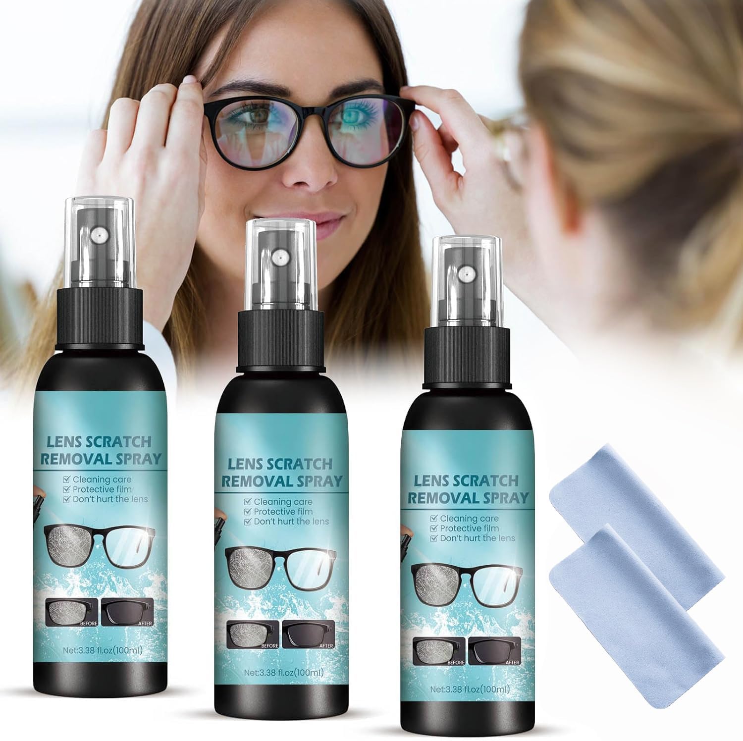 100ml Eyeglass Scratch Remover, Lens Scratch Remover