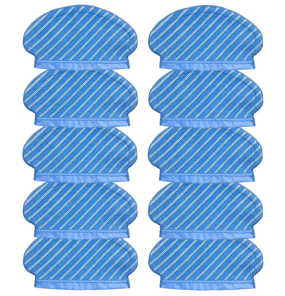 Chuancheng 10Pcs Mop Cloth Cleaning Pads Set for Ecovacs Deebot Ozmo 920 950 T5 N5 T5 Max, T5 Power Vacuum Cleaner Parts