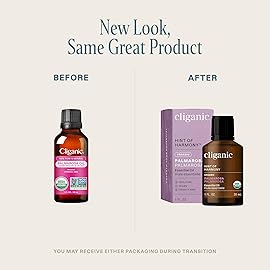 Cliganic USDA Organic Palmarosa Essential Oil, 1oz - 100% Pure Natural Undiluted for Aromatherapy | Non-GMO (Packaging May Vary)