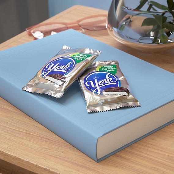 YORK Dark Chocolate Peppermint Patties, Candy Packs, 1.4 oz (36 Count)