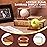 JupDec Baseball Display Case, Clear Cube Baseball Holder with Wooden Base, Autograph Baseball Stand Box for Single Ball, Acacia Wood, Brown, 2 Pack