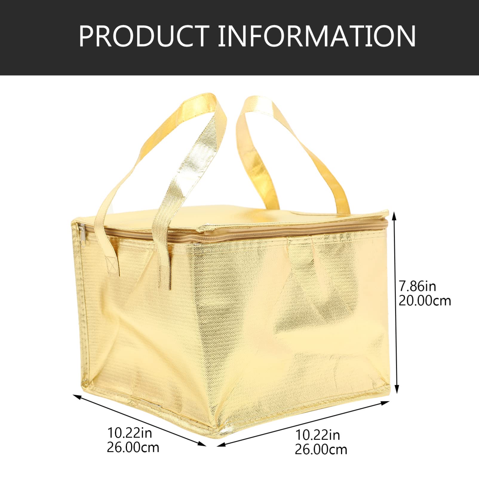 KICHOUSE Cooler Bag and Insulated Grocery Bags 2pcs Collapsible Thermal Food Bag for Picnic