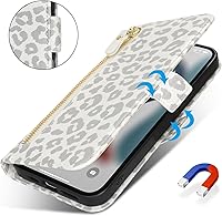 Vista 186 de Havaya Funda para iPhone 13 Pro Max y iPhone 12 Pro Max, cartera compatible con magsaf 2 en 1, desmontable magnética con tarjetero y ranura trasera