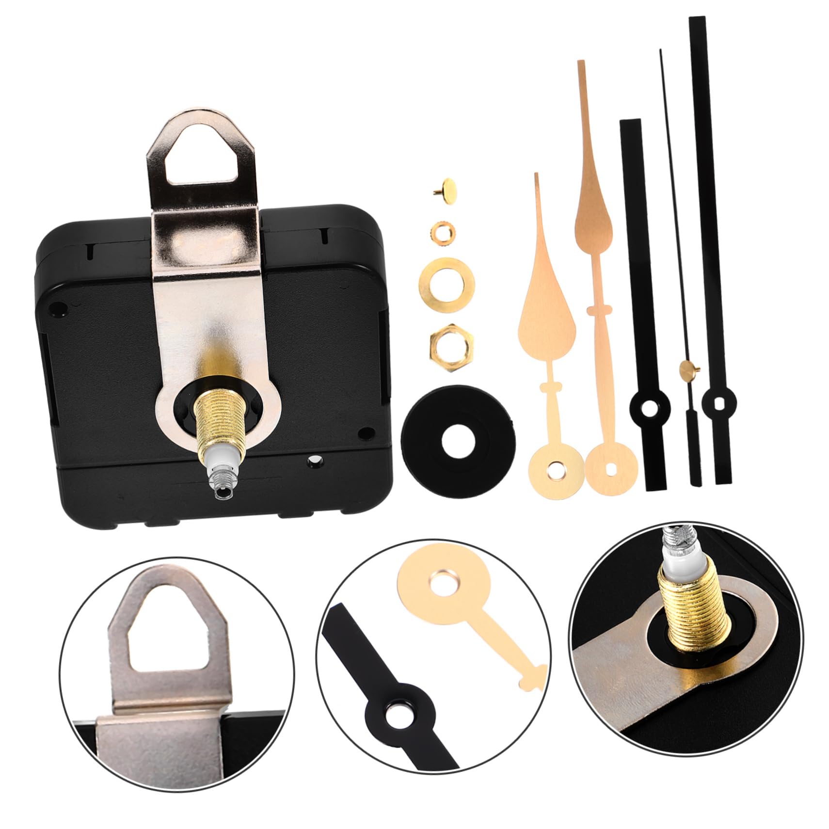 HOMSFOU 4sätze Wanduhr Kit Hochpräzise Mit Großen Zeigern Für Wanduhren Für Bastelprojekte Und Reparaturen Langlebig Und Installieren