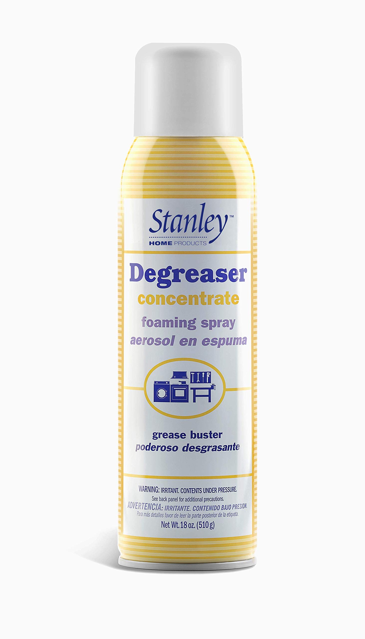 STANLEY HOME PRODUCTS Degreaser Concentrate Foaming Spray - All Purpose Commercial & Industrial Grease Remover & Grime Cleaner For Kitchen, Bike, Car & Boat