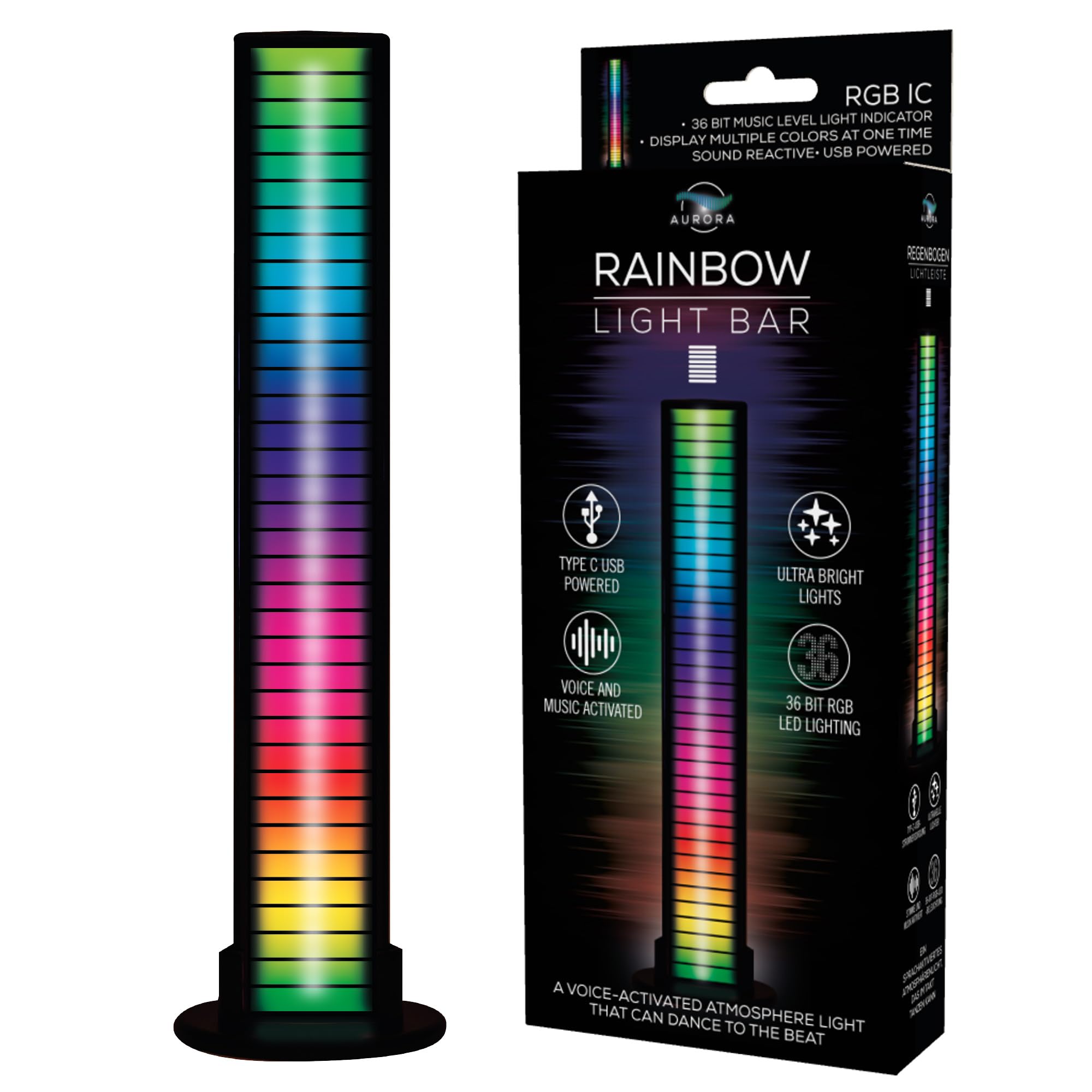 Funtime Gifts Rainbow Lightbar: Transform Your Space with Music-Synced Illumination