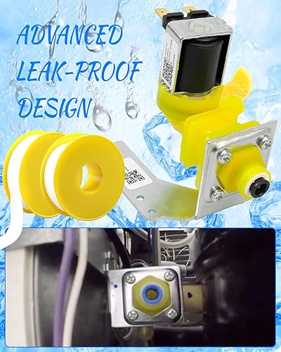 Miniatura 5 de 000009121 Kit de repuesto de válvula de agua para máquina de hielo compatible con máquinas de hielo Manitowoc, válvula de entrada de agua IH9121