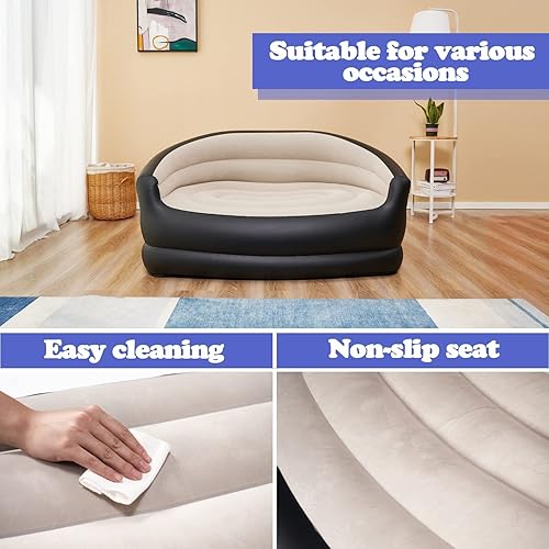 Miniatura 9 de Sofá inflable de aire, sofá inflable para exteriores y sala de estar