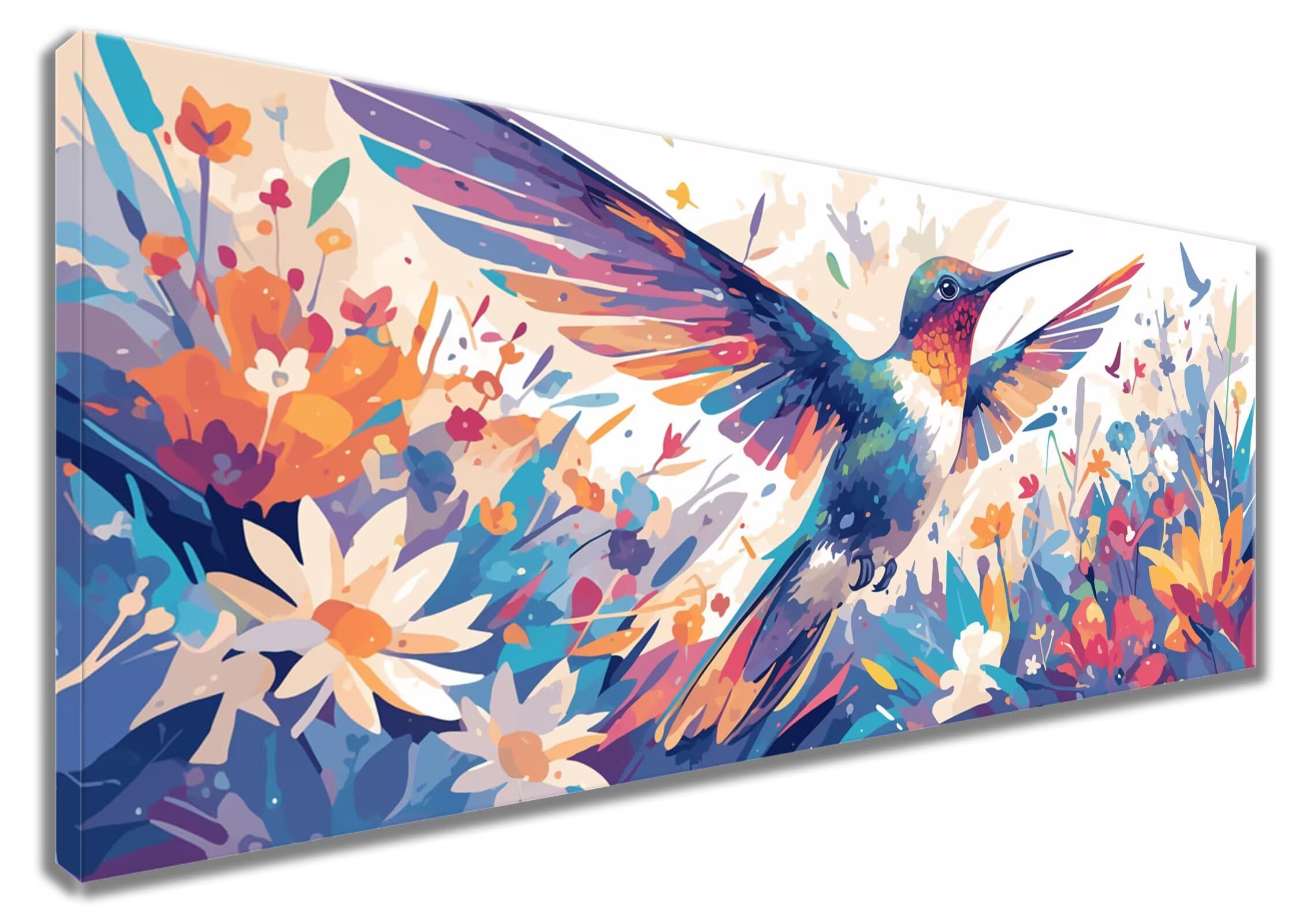 Diamond Painting Marguerite Diamond Painting Adulte, Peinture Diamant Oiseau, DIY Crystal Art Point De Croix Embroidery Broderie Diamant for La Décoration Murale Maison (180x60cm/23.6x70.8in) SP-916