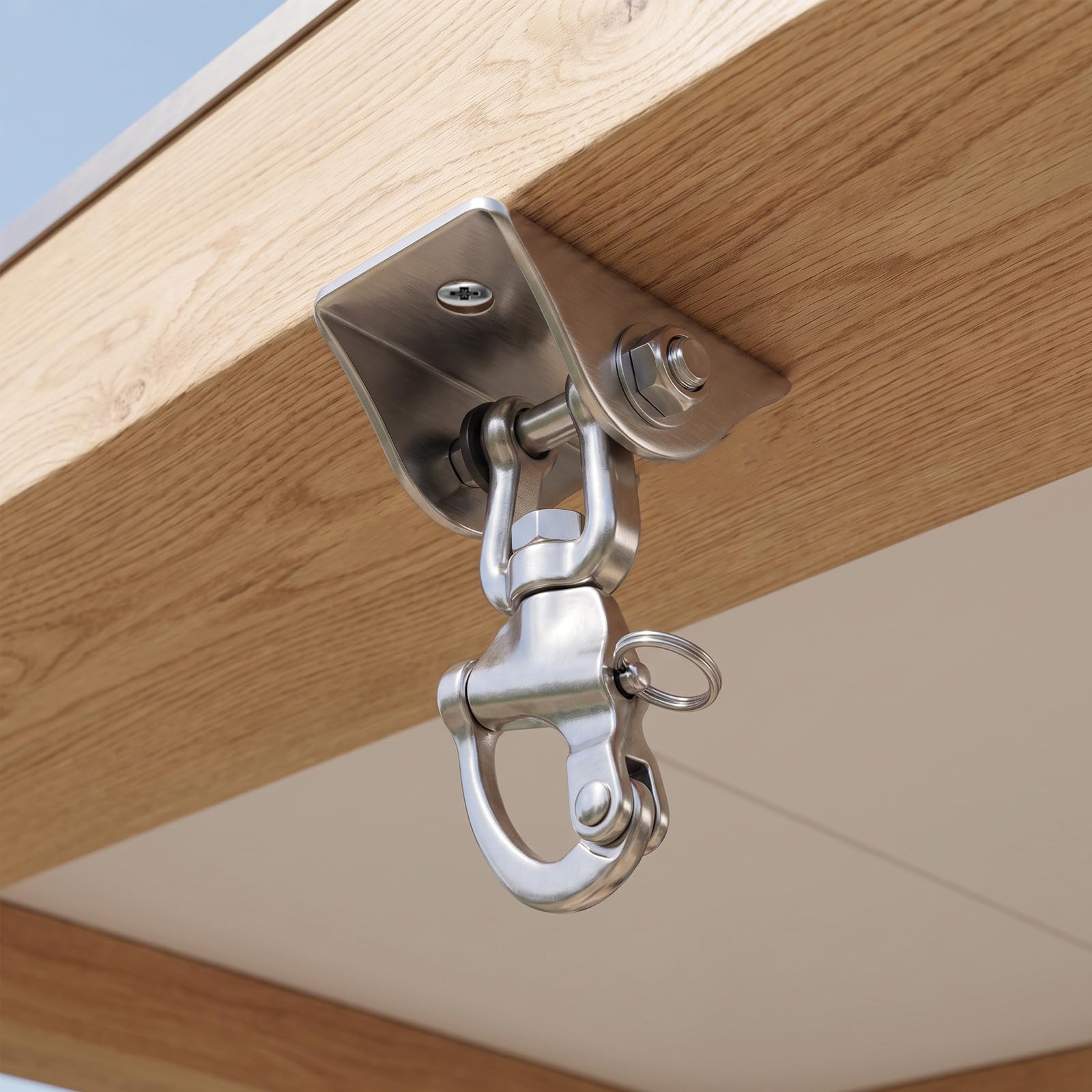 Didiseaon Ganci per altalene Resistenti per Legno, Acciaio Inossidabile,