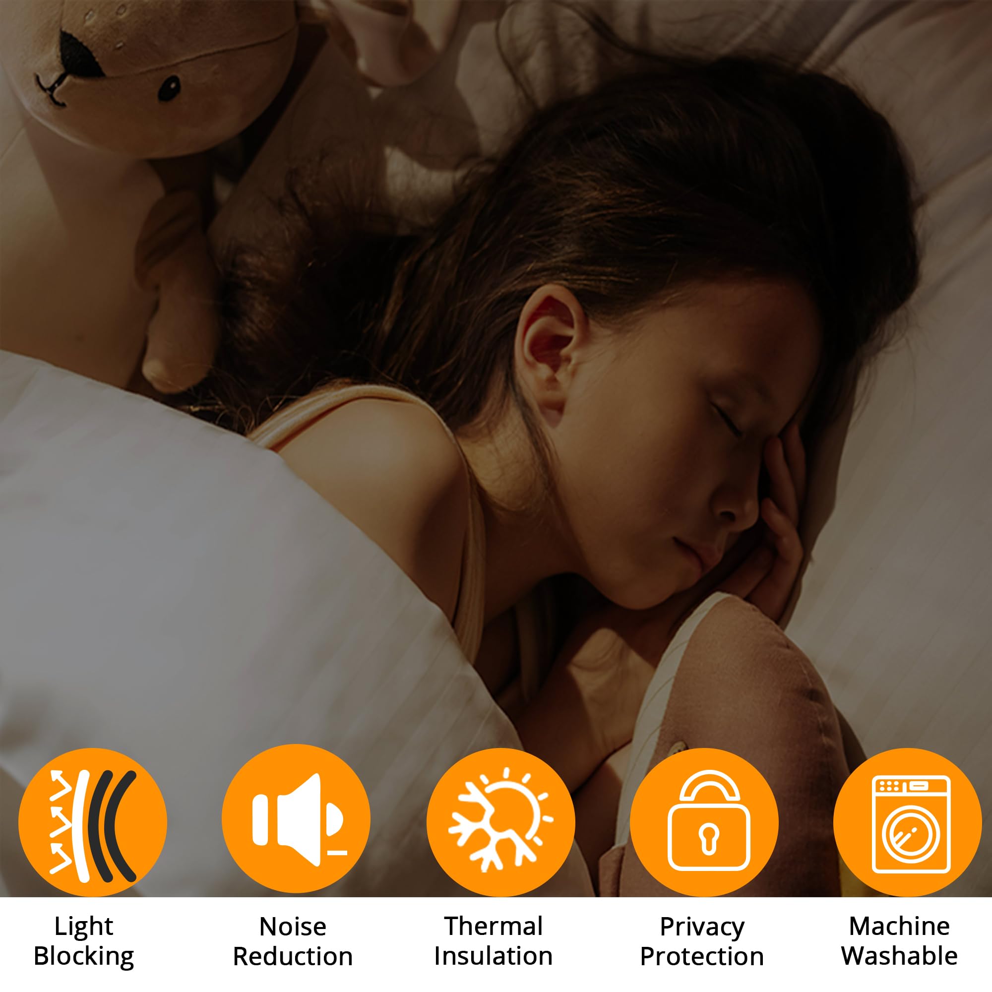 Lot de 2 rideaux occultants sur le thème de l'espace pour enfants – 100 % occultants, isolation thermique, réduction du bruit, parfaits pour chambre d'enfant et chambre d'enfant (Starlight