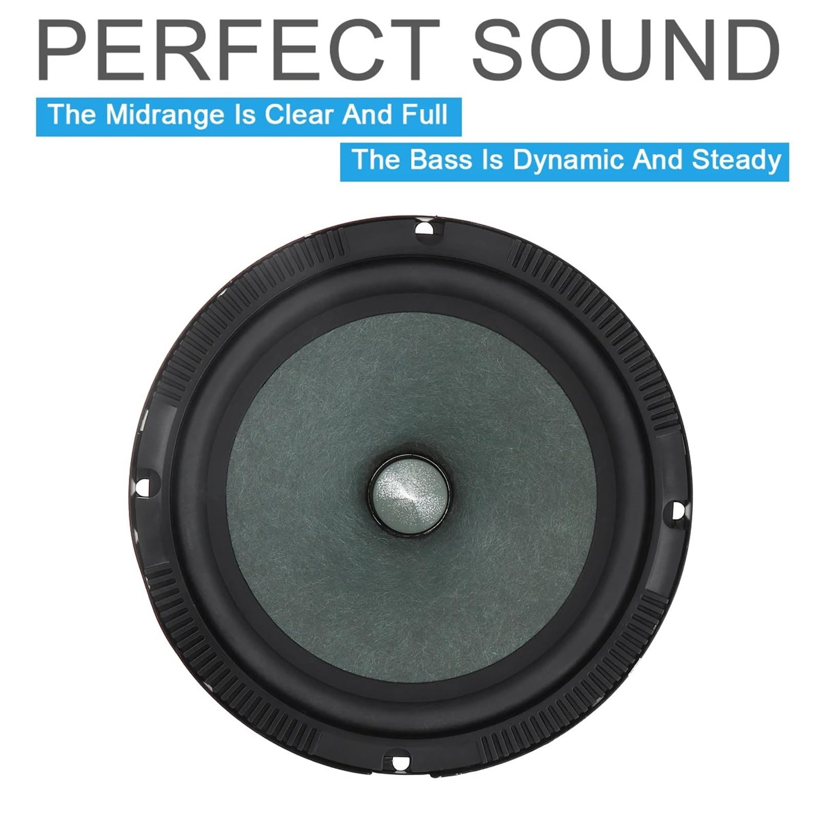 Głośniki samochodowe Pro Audio 1 sztuka 6,5-calowe głośniki samochodowe 350 W Subwoofer samochodowy w drzwiach Samochodowy system audio Muzyka Stereo Pełny zakres częstotliwości