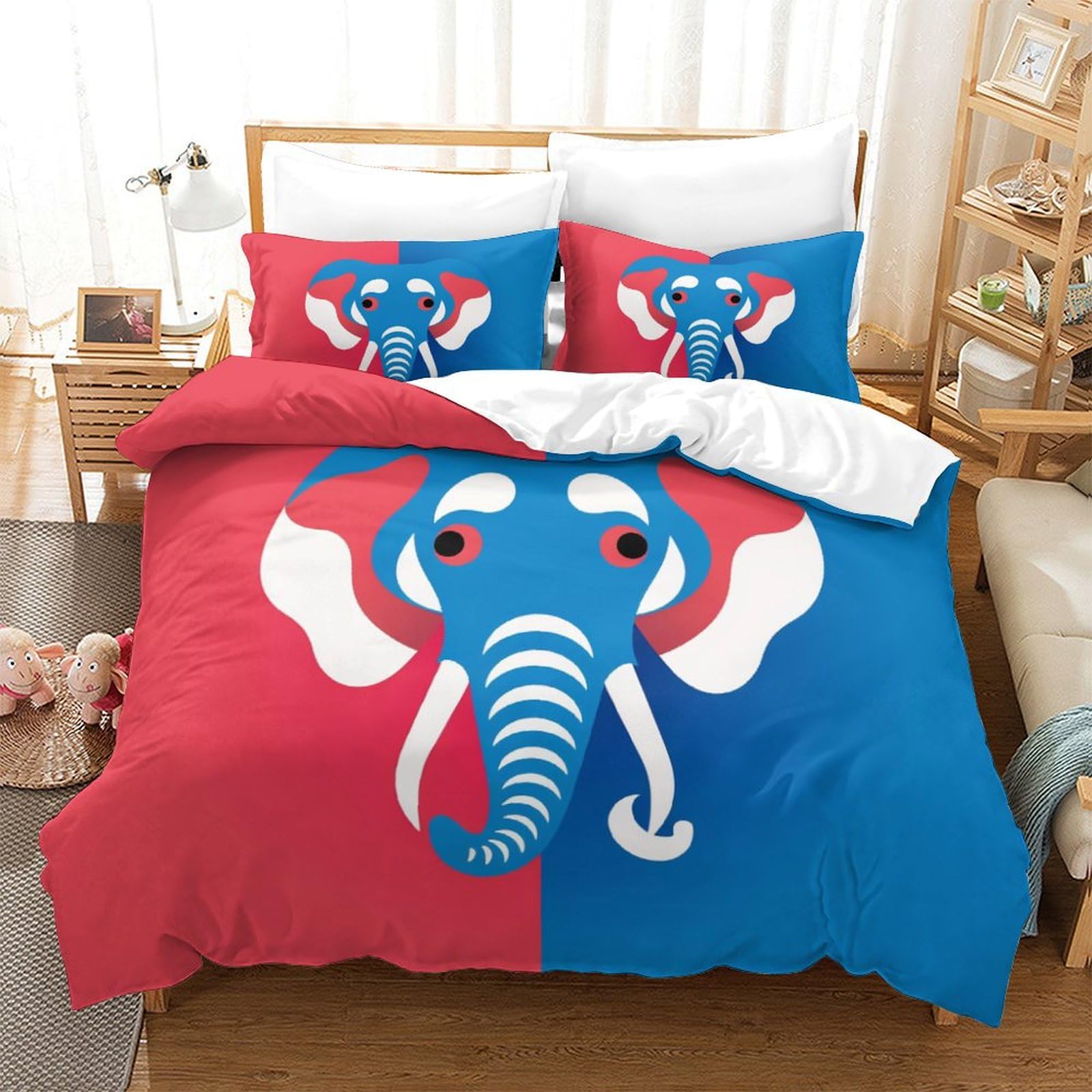 Housse de couette anti-acarien éléphants 260x220 pour stopper les allergies