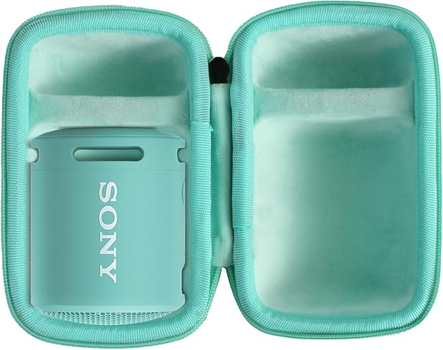 co2CREA Hard Protective Case for Sony SRS-XB13 xb12 Portable Waterproof Wireless Bluetooth speaker (Internal Powder Blue)