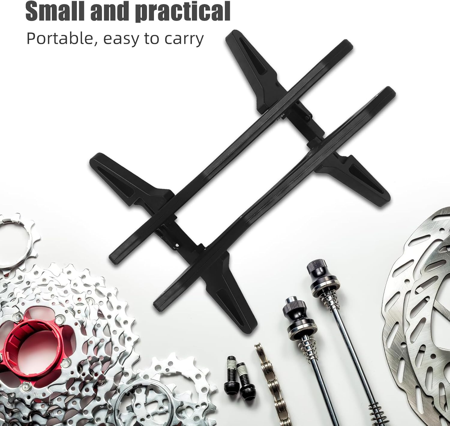 Toyvian Freestanding Bike Floor Stand: Adjustable Bicycle Parking Rack for Road & Mountain Bikes - Kickstand for Home & Garage Organization