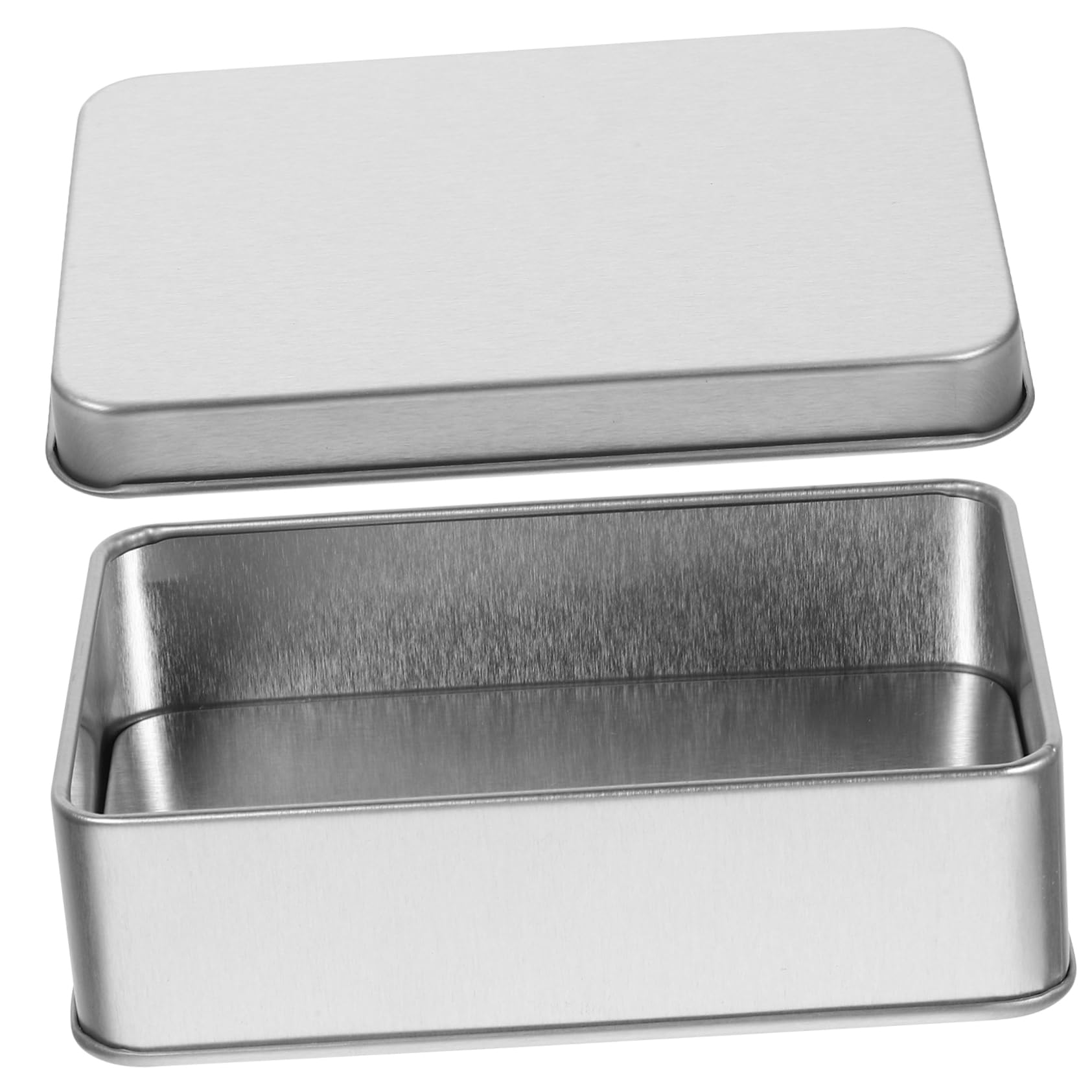 NAMOARLY Il Sample Storage 4 Tinplate Weighing Boxes Lids Round Soil Containers Lab Field Sampling